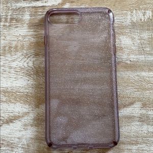 Purple Glitter Speck Case iPhone 7 Plus or 8 Plus